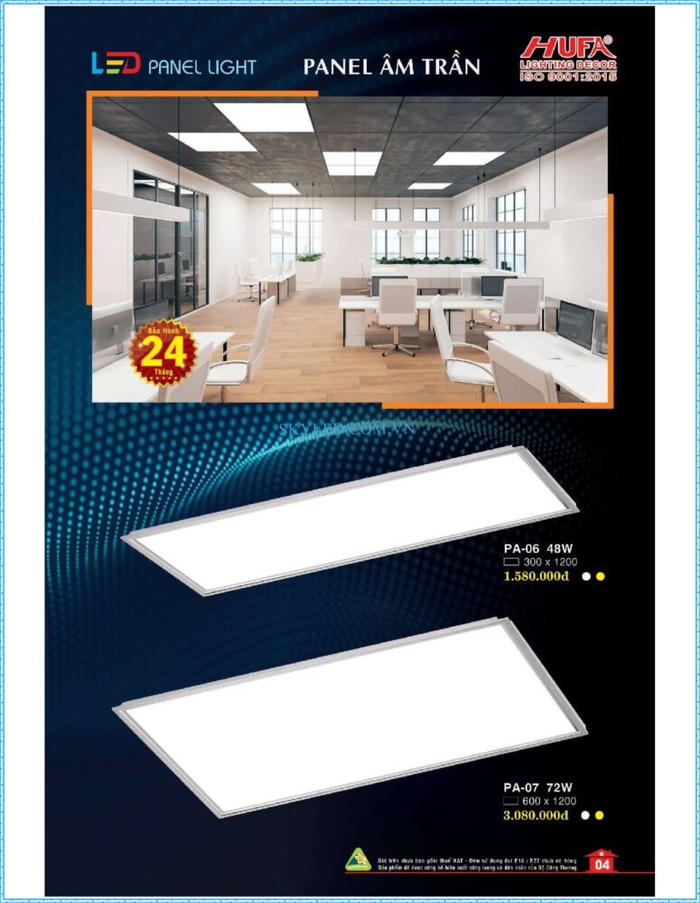 Bang Gia Den Led Hufa 2022 005