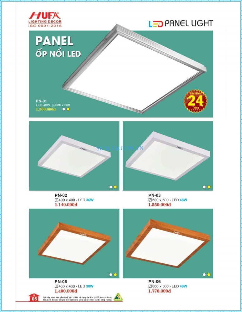 Bang Gia Den Led Hufa 2022 006