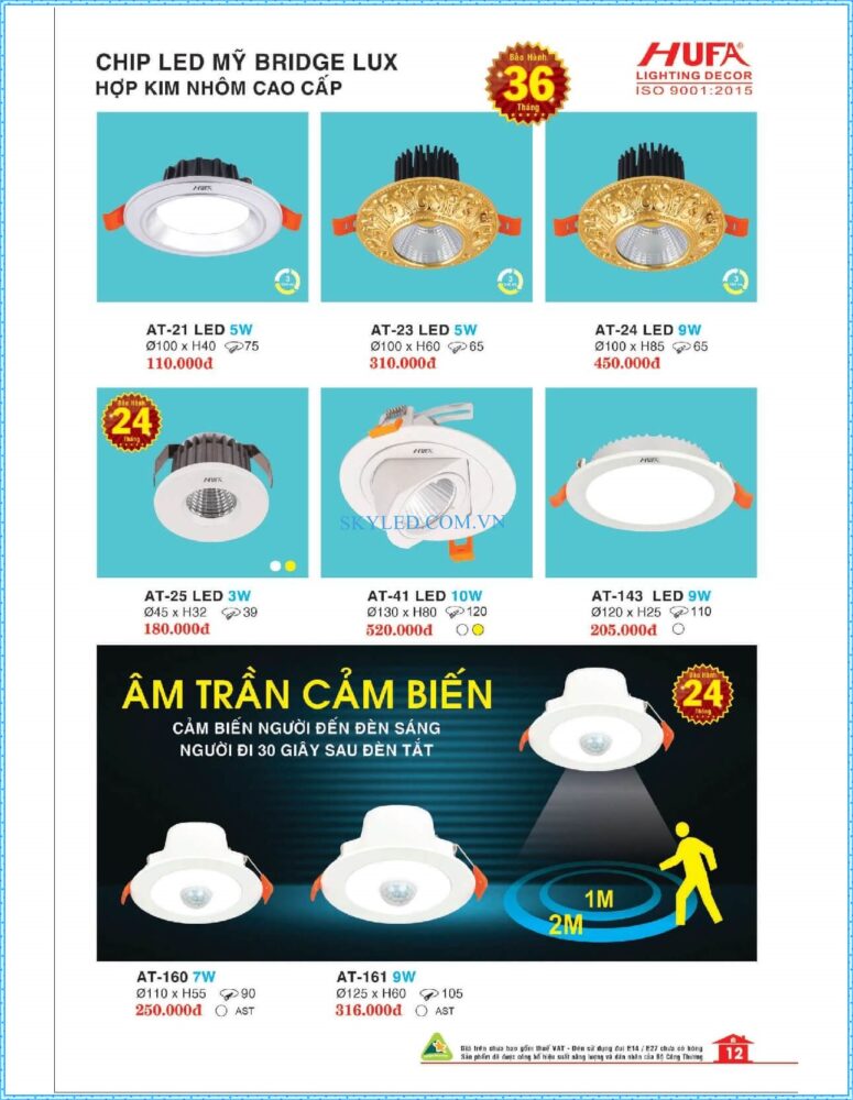 Bang Gia Den Led Hufa 2022 013
