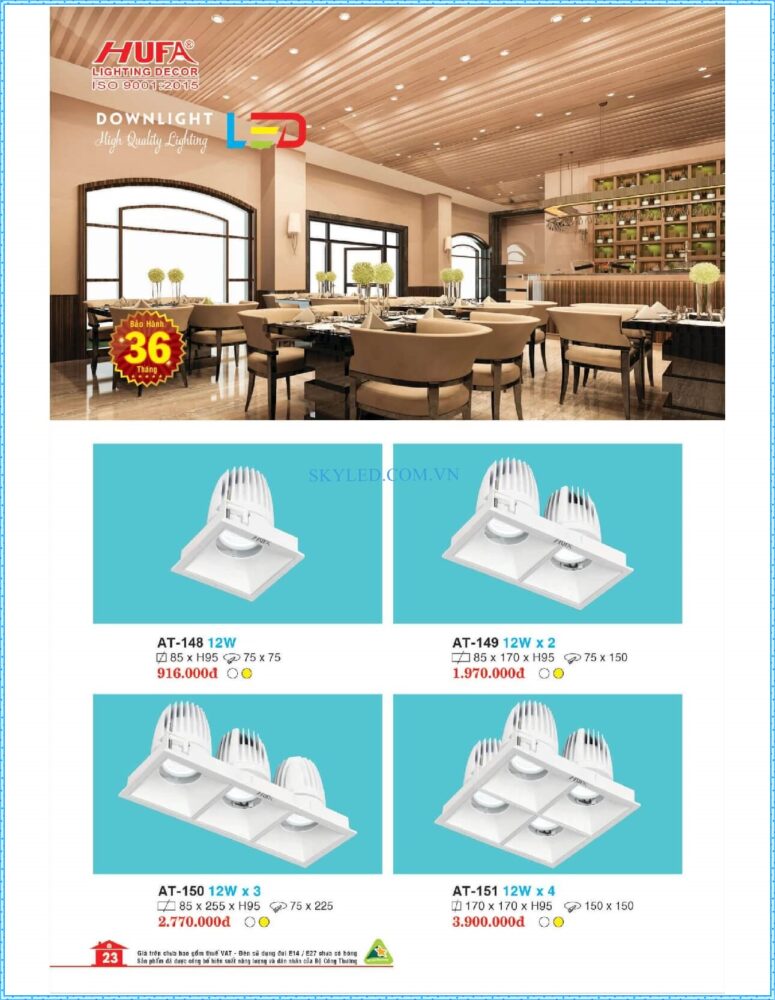 Bang Gia Den Led Hufa 2022 024