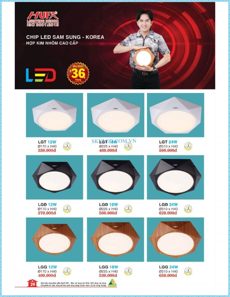 Bang Gia Den Led Hufa 2022 030