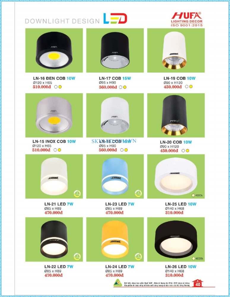 Bang Gia Den Led Hufa 2022 041