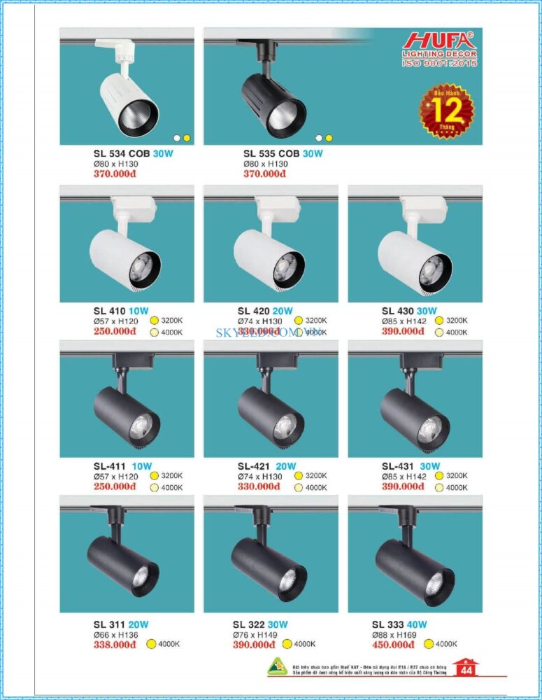 Bang Gia Den Led Hufa 2022 045