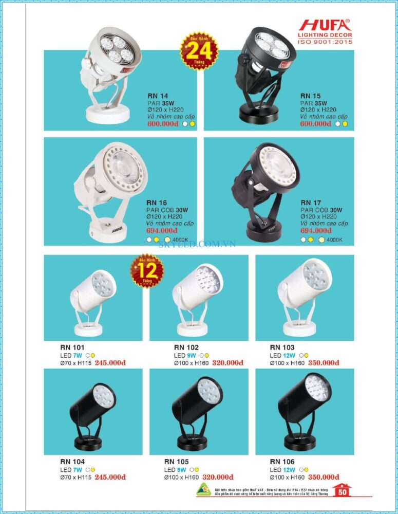 Bang Gia Den Led Hufa 2022 051