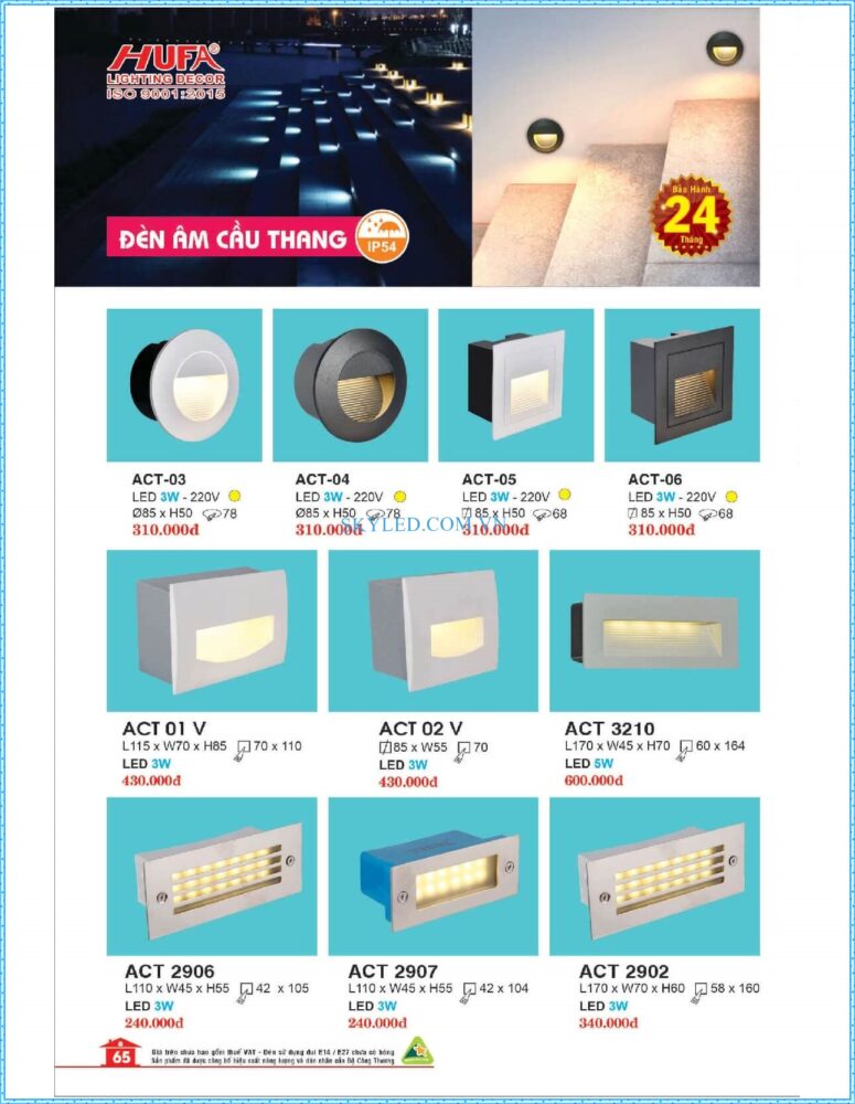 Bang Gia Den Led Hufa 2022 066