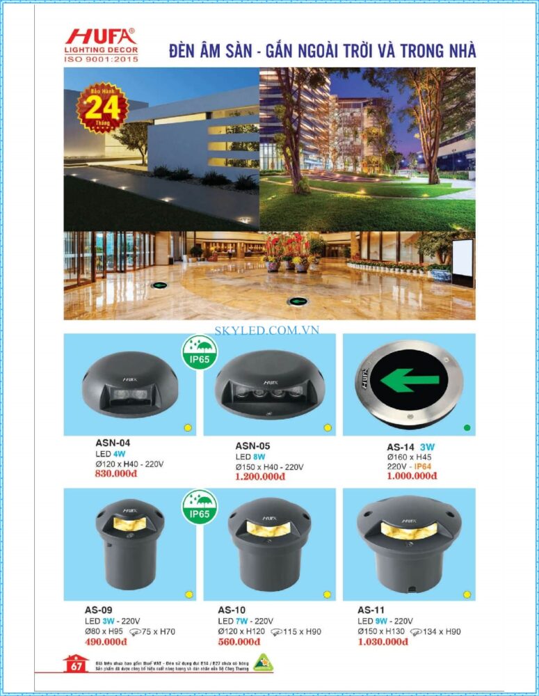 Bang Gia Den Led Hufa 2022 068