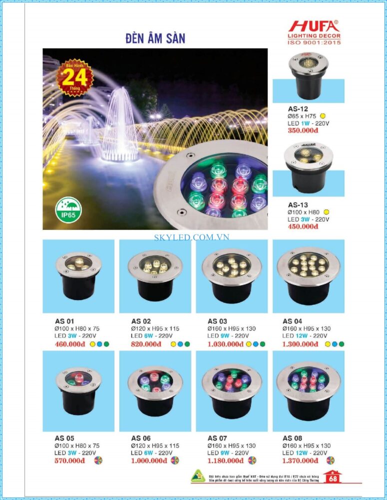 Bang Gia Den Led Hufa 2022 069