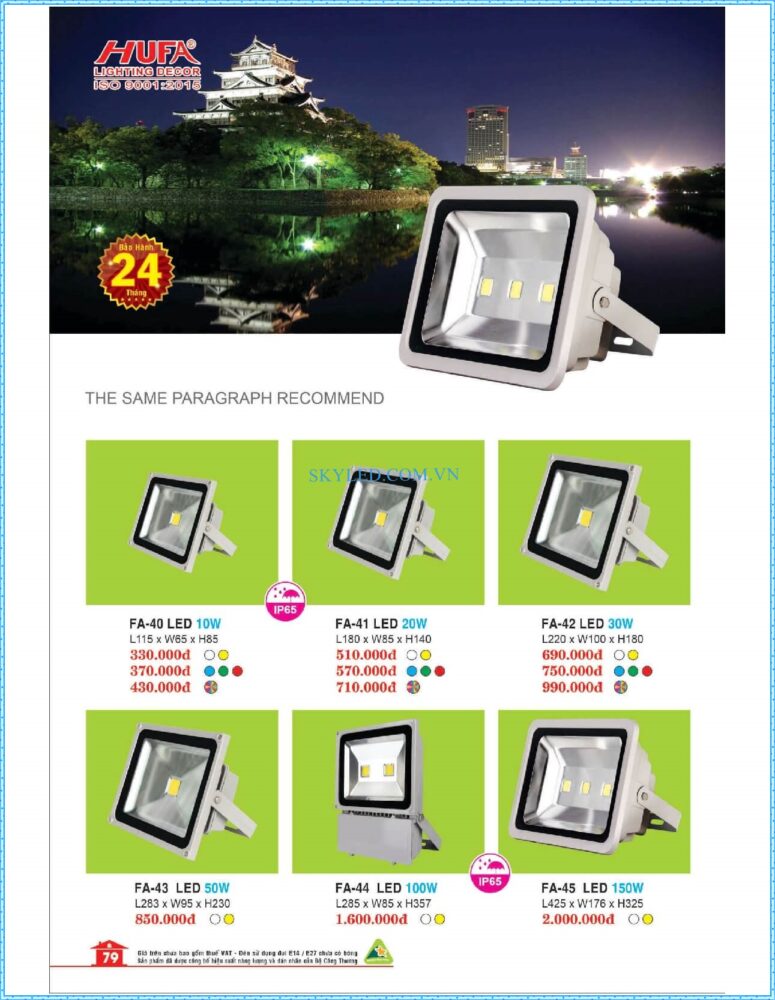 Bang Gia Den Led Hufa 2022 080
