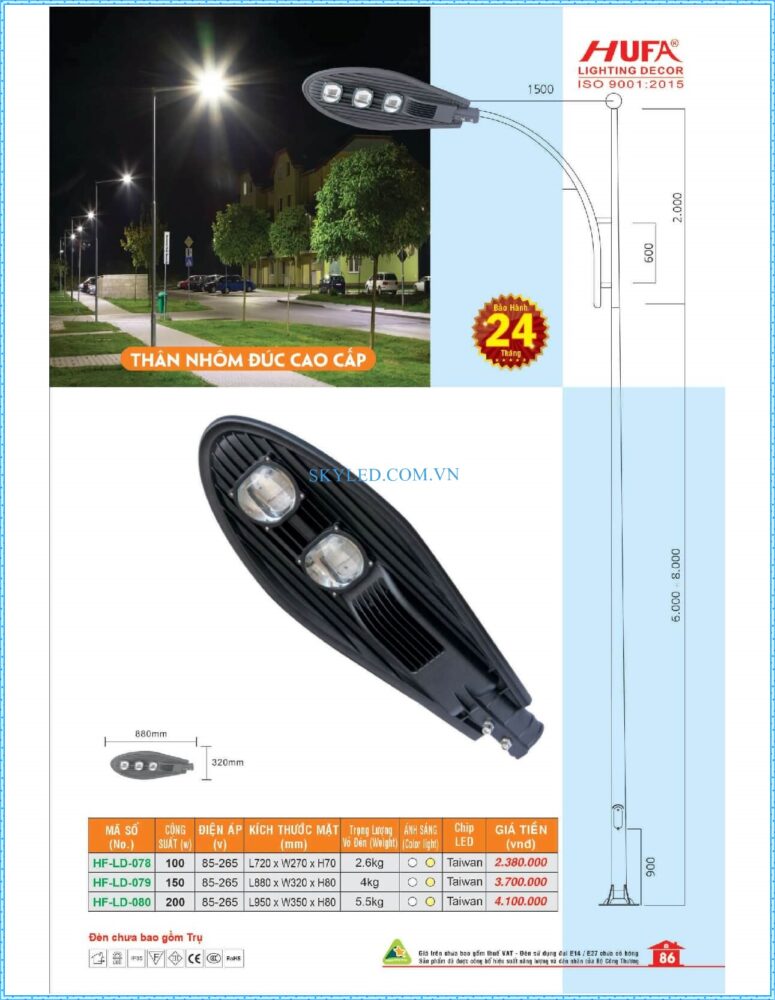 Bang Gia Den Led Hufa 2022 087