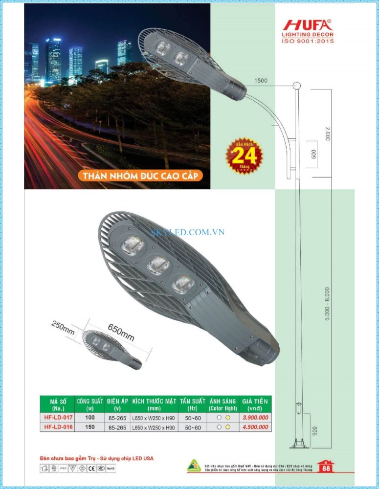 Bang Gia Den Led Hufa 2022 089