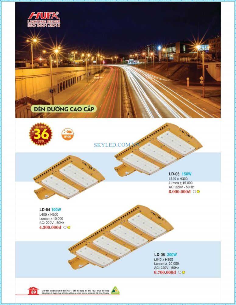 Bang Gia Den Led Hufa 2022 090