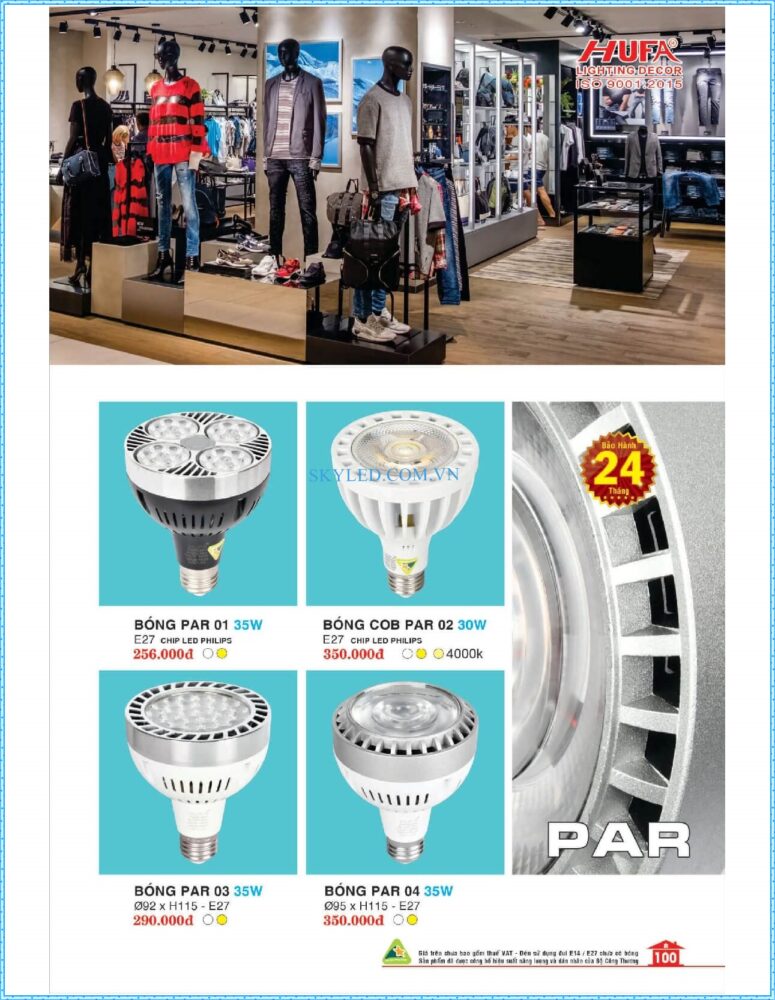 Bang Gia Den Led Hufa 2022 101