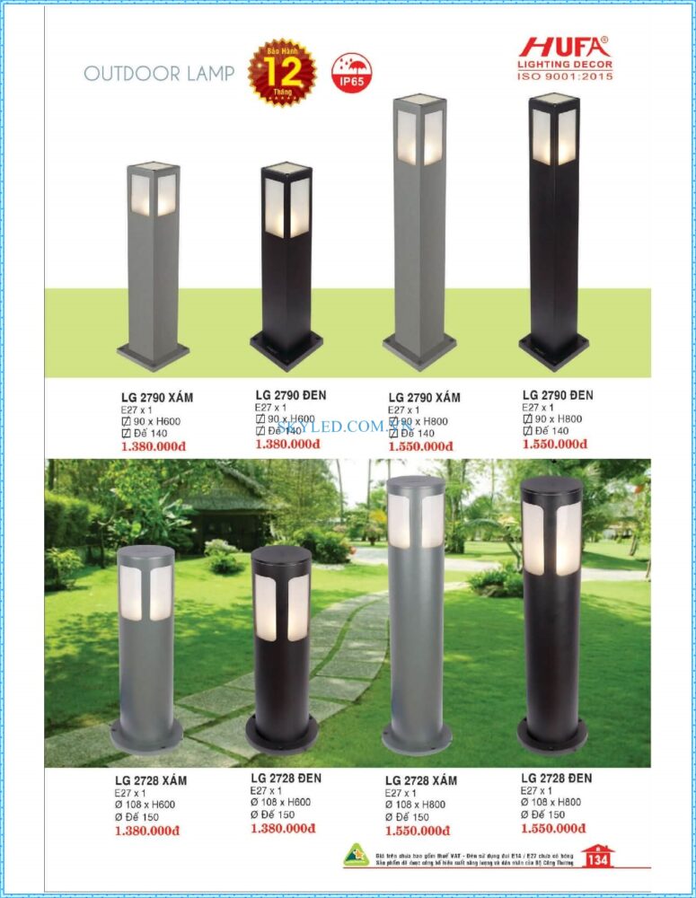 Bang Gia Den Led Hufa 2022 135