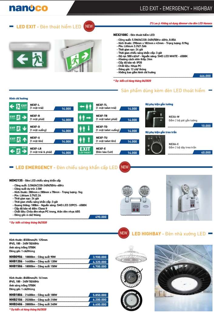 den led nha xuong va den led exit nanoco