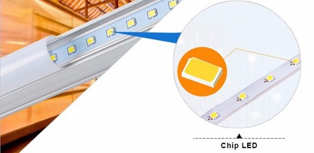 Con chip led cao cap la bo phan quan trong giup den tuyp led t5 chieu sang tot