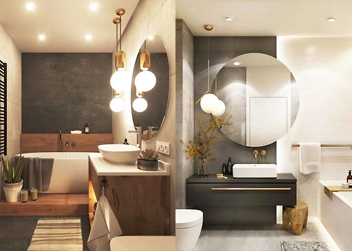 Hãy cải thiện không gian phòng tắm của bạn với những chiếc đèn trang trí hiện đại. Thêm đèn LED và ánh sáng ấm áp vào không gian phòng tắm để mang lại cảm giác thư giãn và sang trọng. Cùng tận hưởng khoảnh khắc tắm rửa giữa một không gian đầy chất lượng và phong cách.