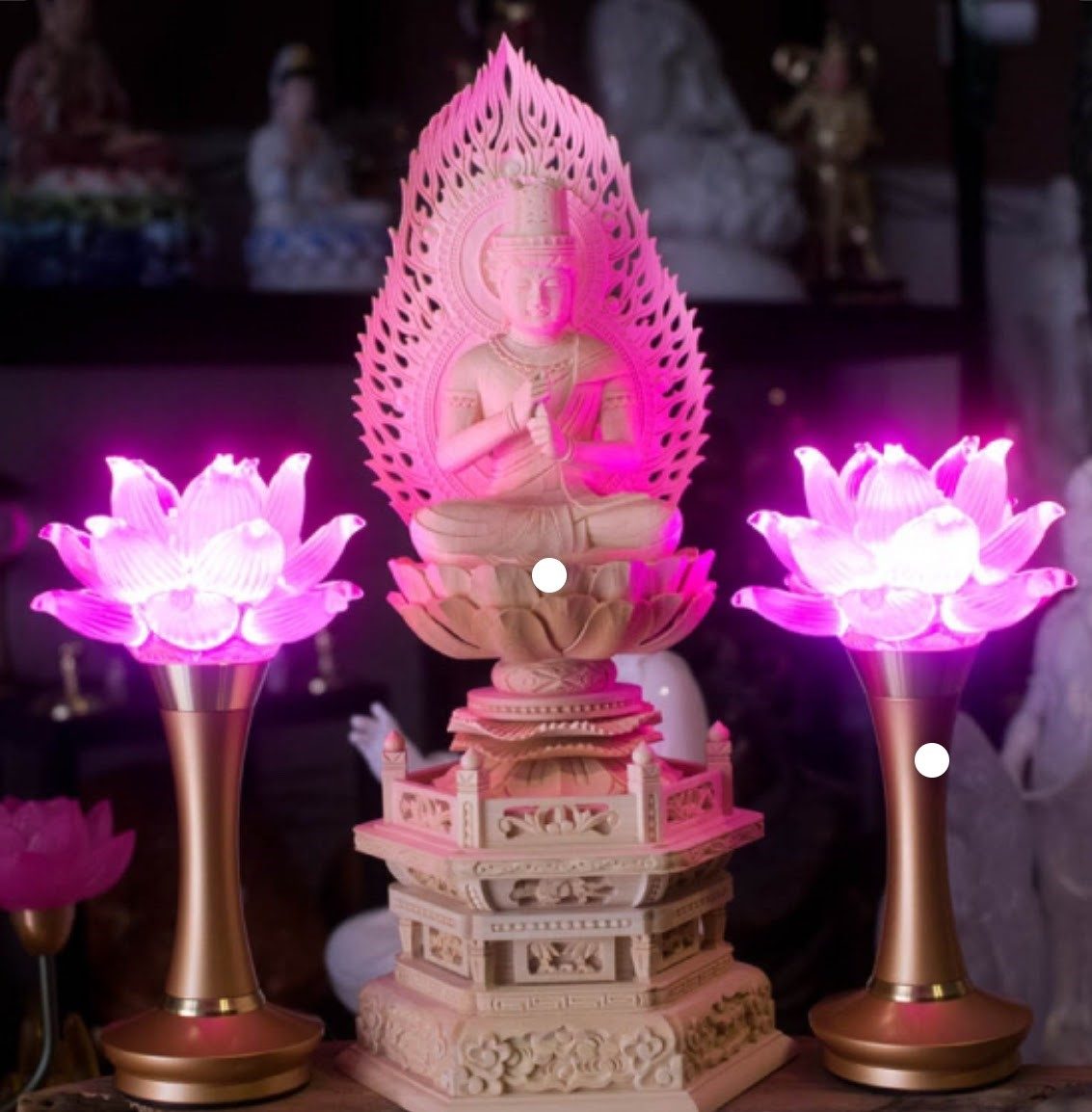 đèn LED trang trí bàn thờ Phật