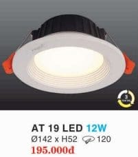 Den Led Am Tran Downlight At 19 Led 12w Hufa