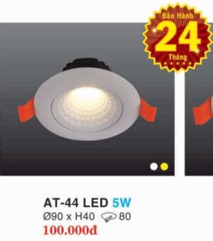 Den Led Downlight Hop Kim Nhom Cao Cap At 44 Led 5w Hufa