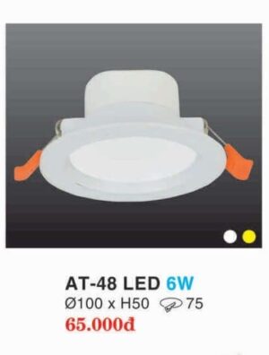 Den Led Downlight Hop Kim Nhom Cao Cap At 48 Led 6w Hufa