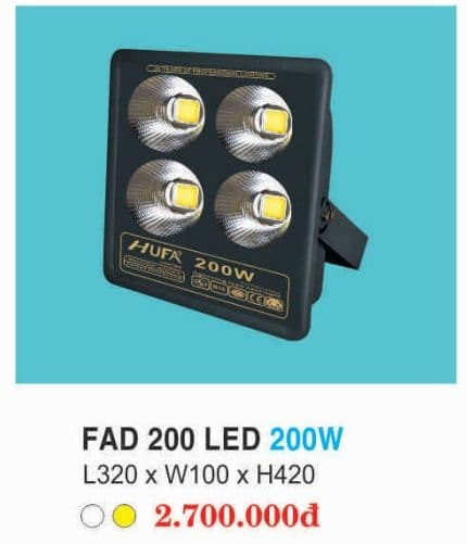 Den Pha Fad 200 Led 200w Hufa