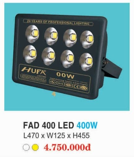 Den Pha Fad 400 Led 400w Hufa