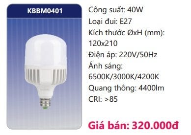 Bong Led Cong Suat Cao Doi Maukbbm0401