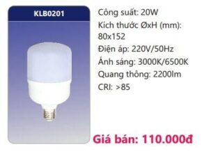 Bong Led Than Nhom Boc Nhua Dan Nhiet Klb0201