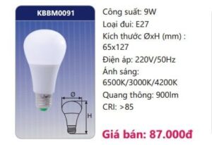 Den Led Bulb Doi Mau Kbbm0091