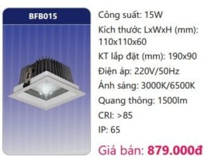 Den Led Downlight Am Tran Cao Chieu Saubfb015