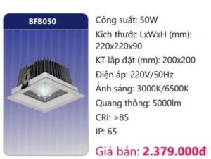 Den Led Downlight Am Tran Cao Chieu Saubfb050