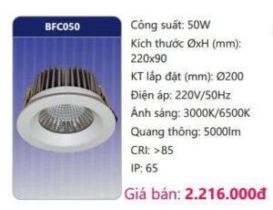 Den Led Downlight Am Tran Cao Chieu Saubfc050