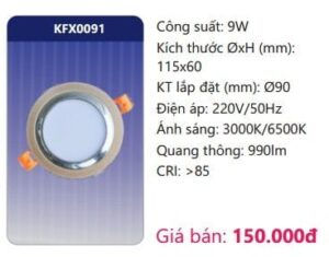 Den Led Downlight Am Tran Trang Trikfx0091