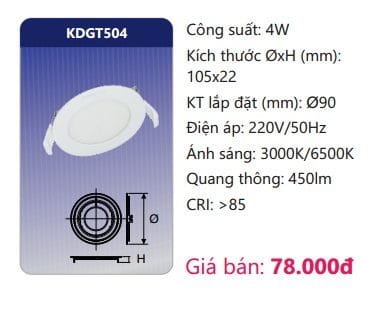 Den Led Panel Am Tran Kdgt504