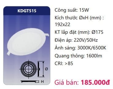 Den Led Panel Am Tran Kdgt515