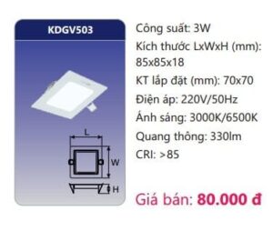 Den Led Panel Am Tran Kdgv503