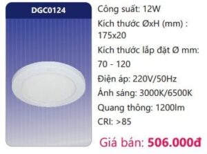 Den Led Panel Da Nang Cam Bien Dgc0124