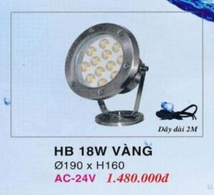 Den Pha Led Duoi Nuoc Hb 18w Vang