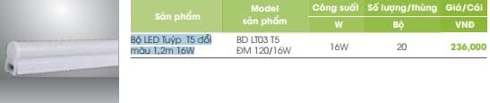 Tuyp Led Don Doi Mau