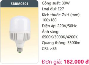 Bong Led Cong Suat Cao Doi Mausbbm0301