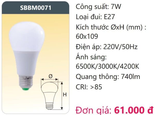 Bong Led Doi Mausbbm0071