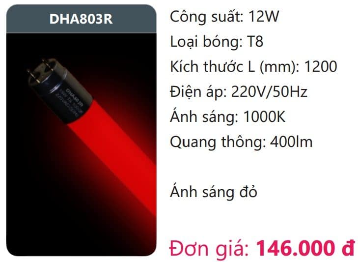 Bong Led Tuyp Mau T8dha803r