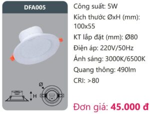 Den Led Downlight Tan Quangdfa005