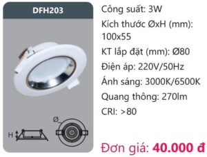 Den Led Downlight Tan Quangdfh203