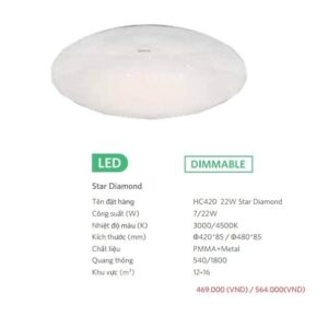 Den Led Star Diamond Hc420 22w Star Diamond