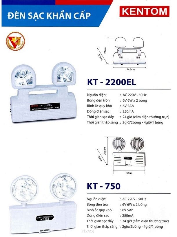 Bang Gia Den Kt 2200el