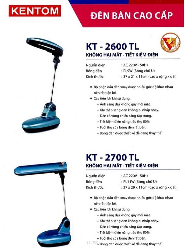 Bang Gia Den Kt 2600 Tl