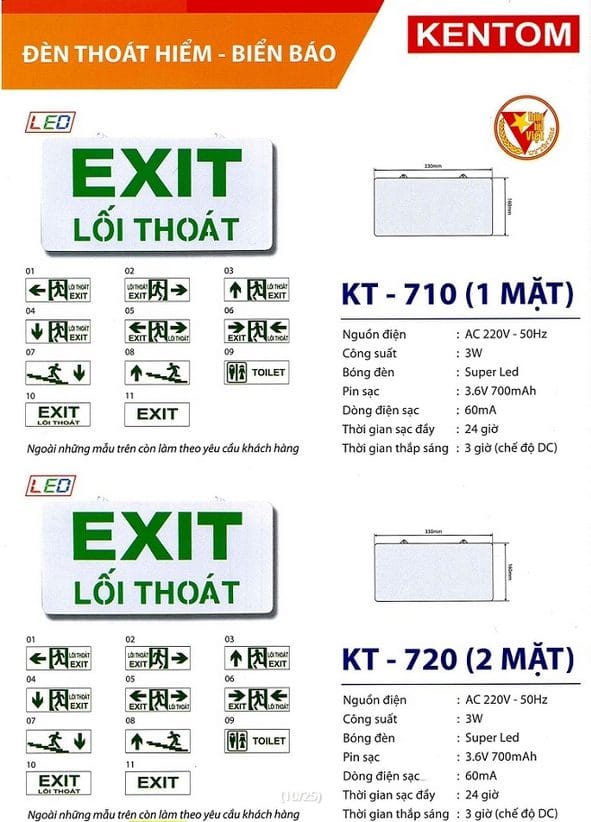 Bang Gia Den Kt 710