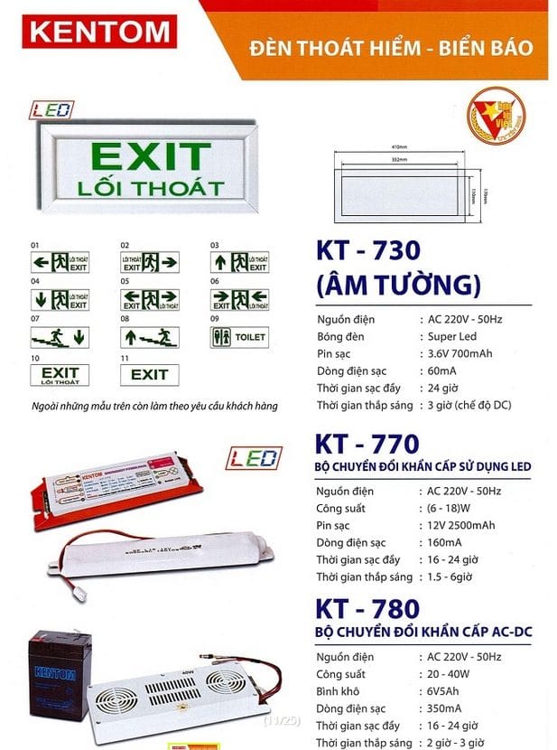 Bang Gia Den Kt 730