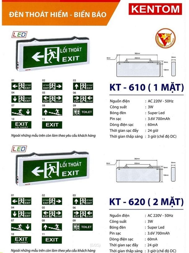 Bang Gia Den Kt 610 1 Mat